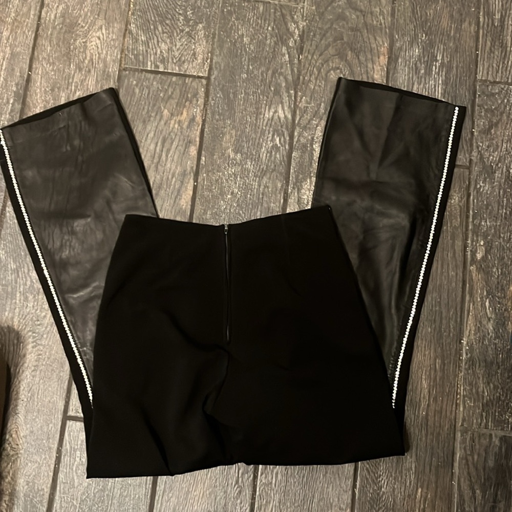 Crystal embellished vintage leather pants - Picture 2 of 4